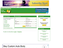 Tablet Screenshot of calendar.nutritionalwellness.com